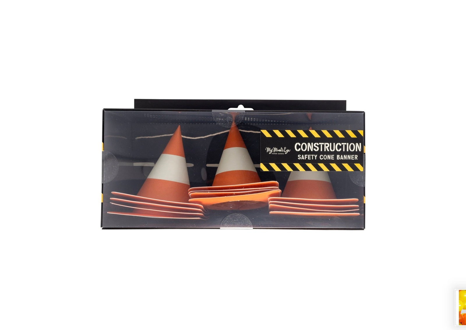 Safety Cone Party Banner - Stesha Party