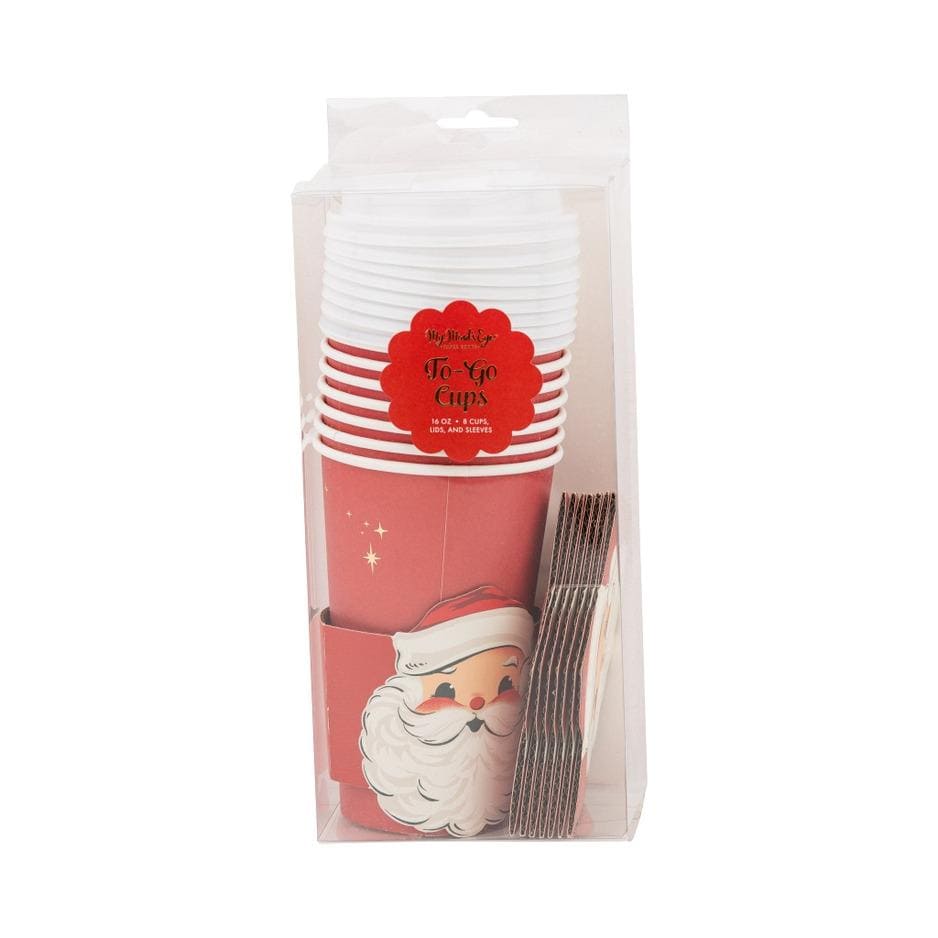Santa To Go Cups 16 oz - Stesha Party