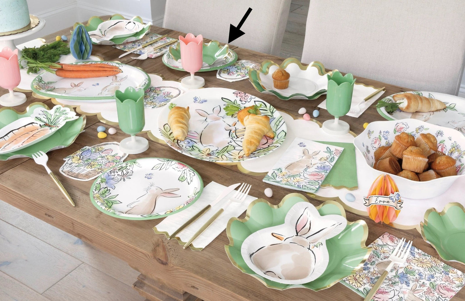 Scalloped Sage Green Bowl Plate - Stesha Party