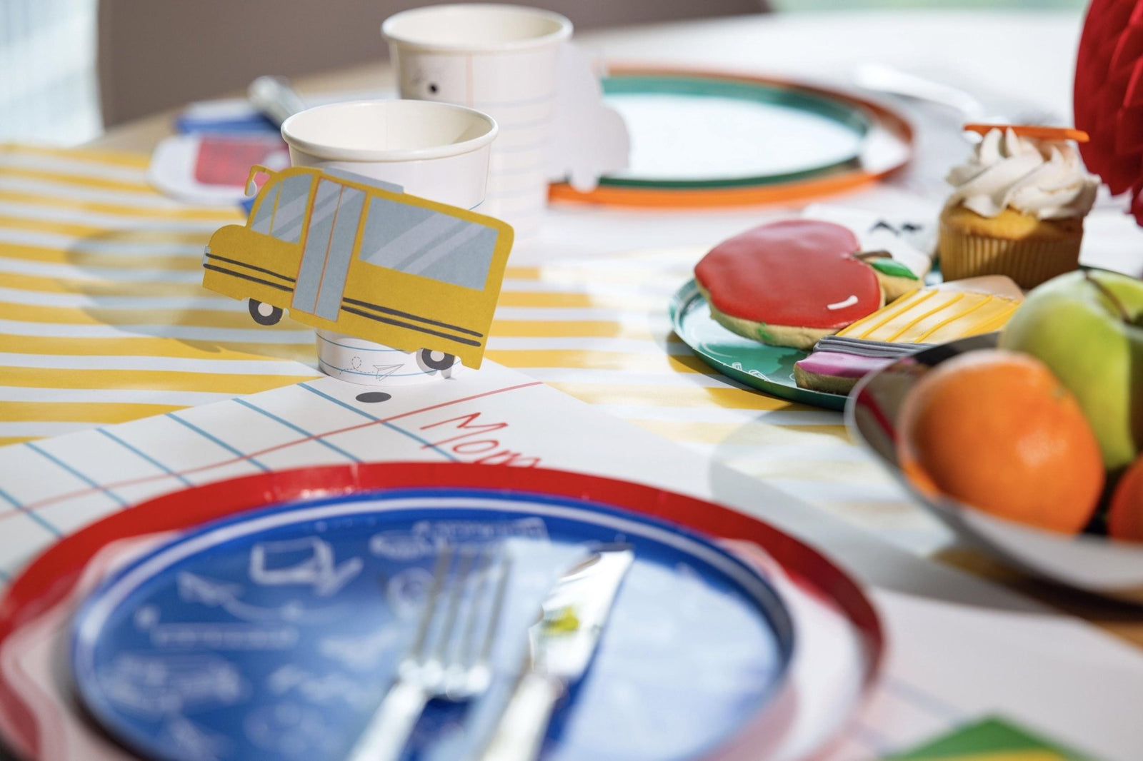 School Bus Party Cups - Stesha Party