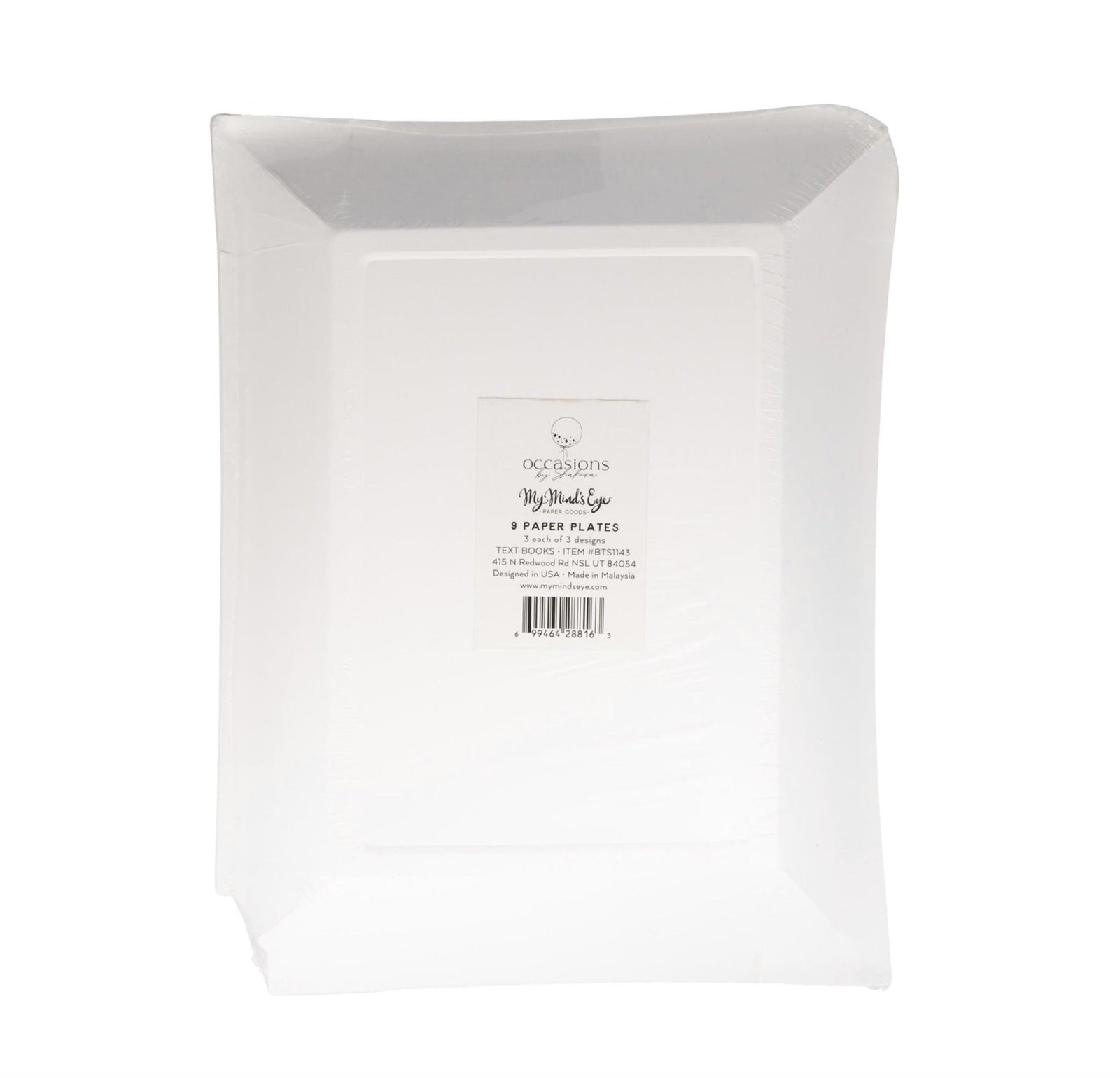 School Textbook Paper Plates 9ct - Stesha Party