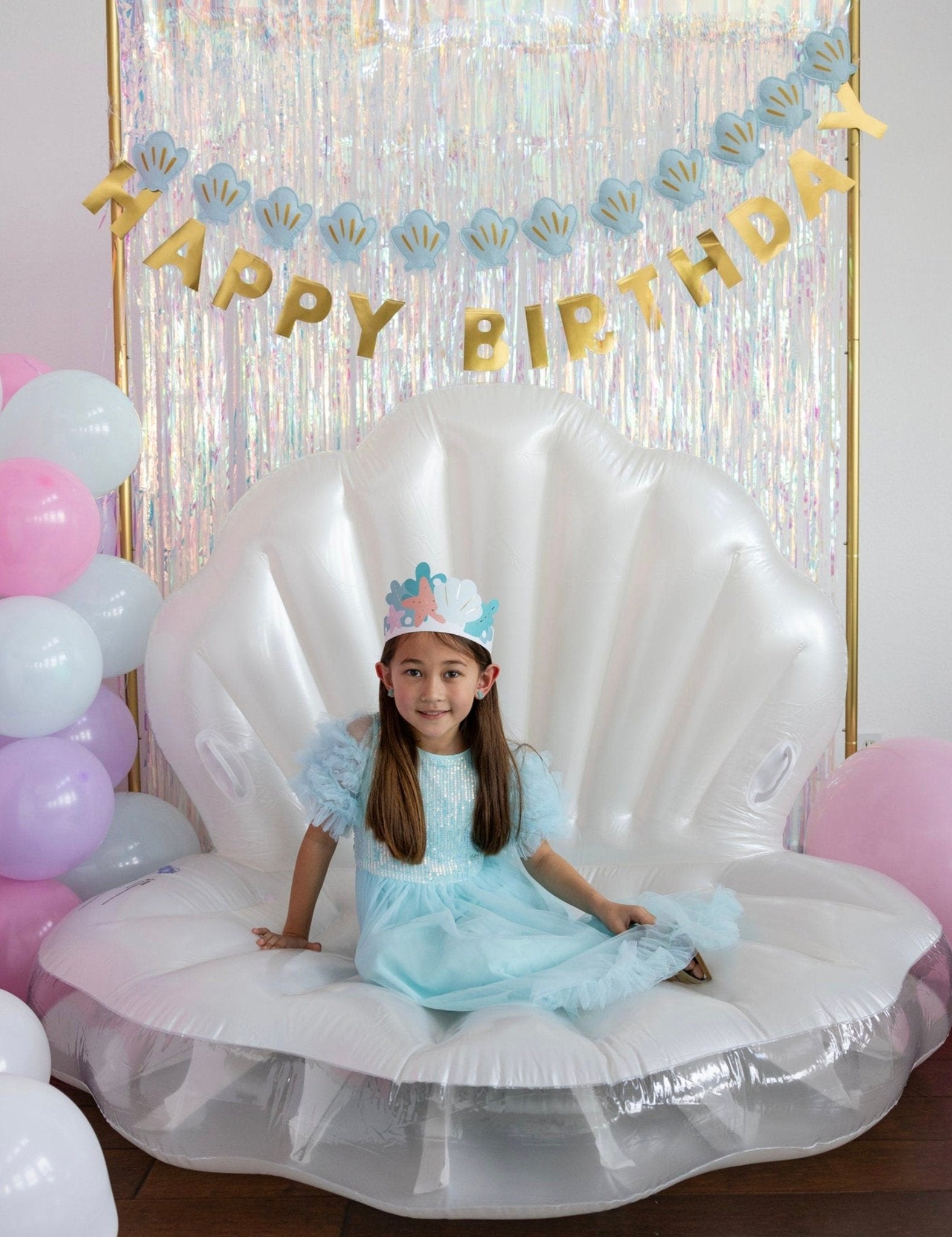Seashell Birthday Banner Set - Stesha Party