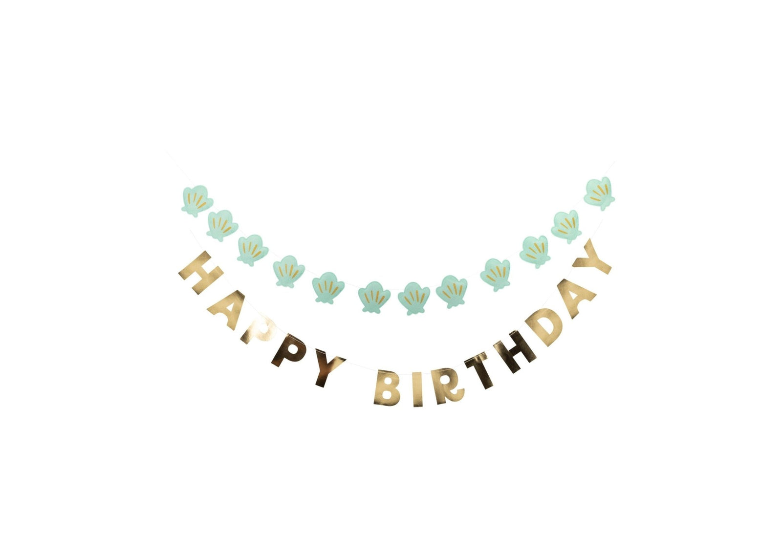 Seashell Birthday Banner Set - Stesha Party