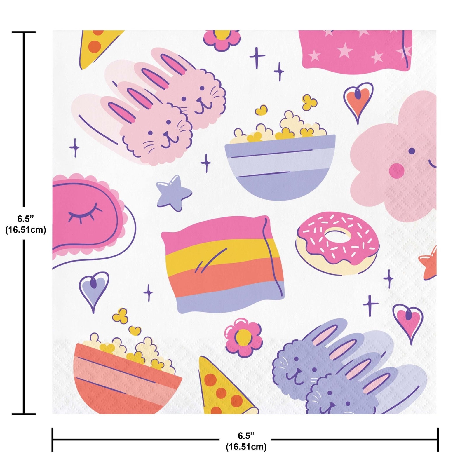 Sleepover Party Napkins 16ct - Stesha Party