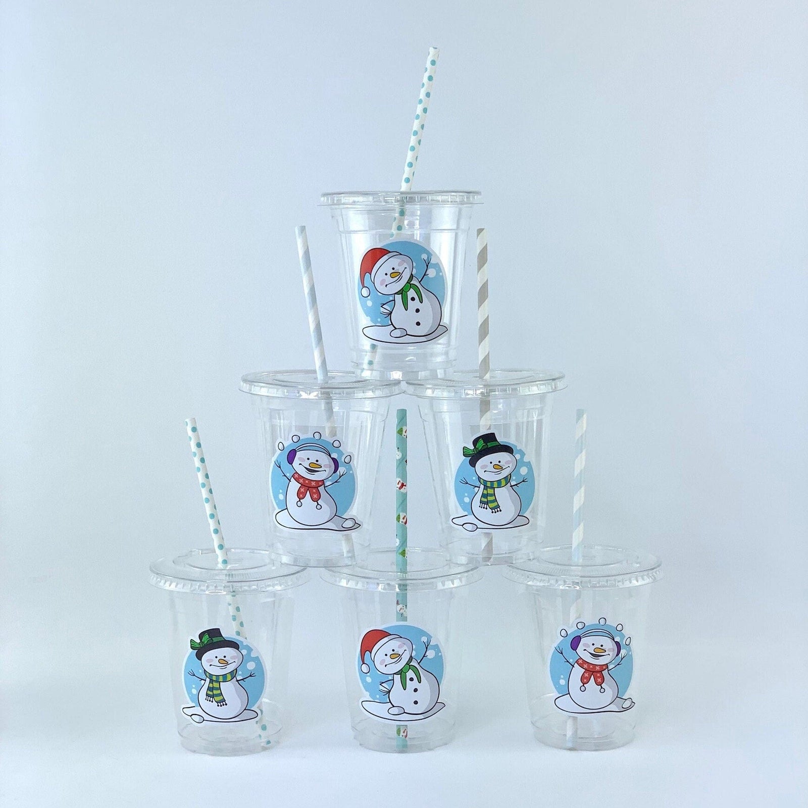 Snowman Party Disposable Cups 12ct - Stesha Party