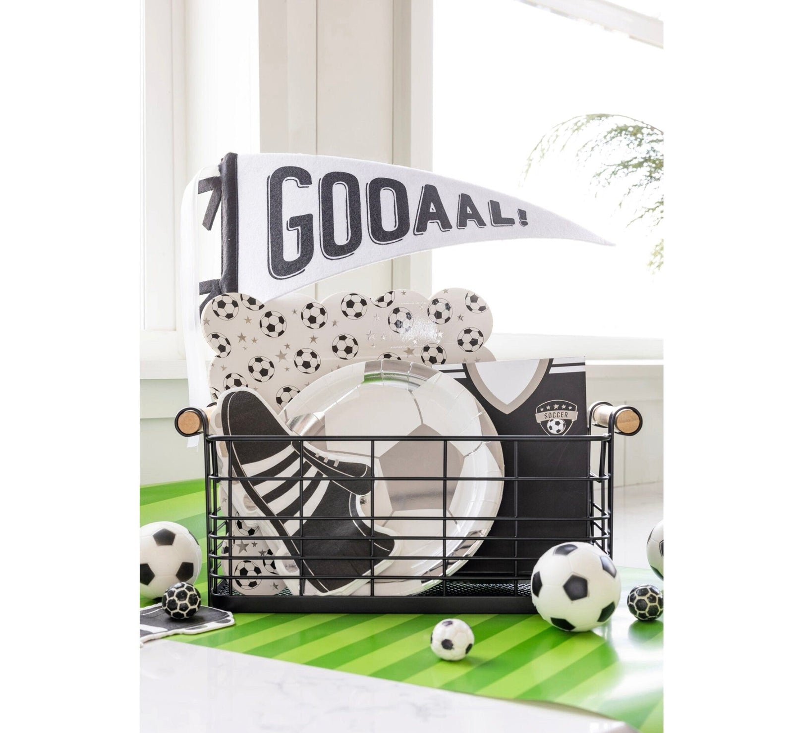 Soccer Field Table Runner - Stesha Party