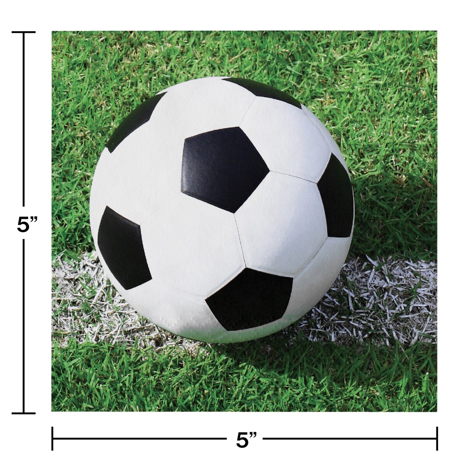 Soccer Party Beverage Napkins 18ct - Stesha Party