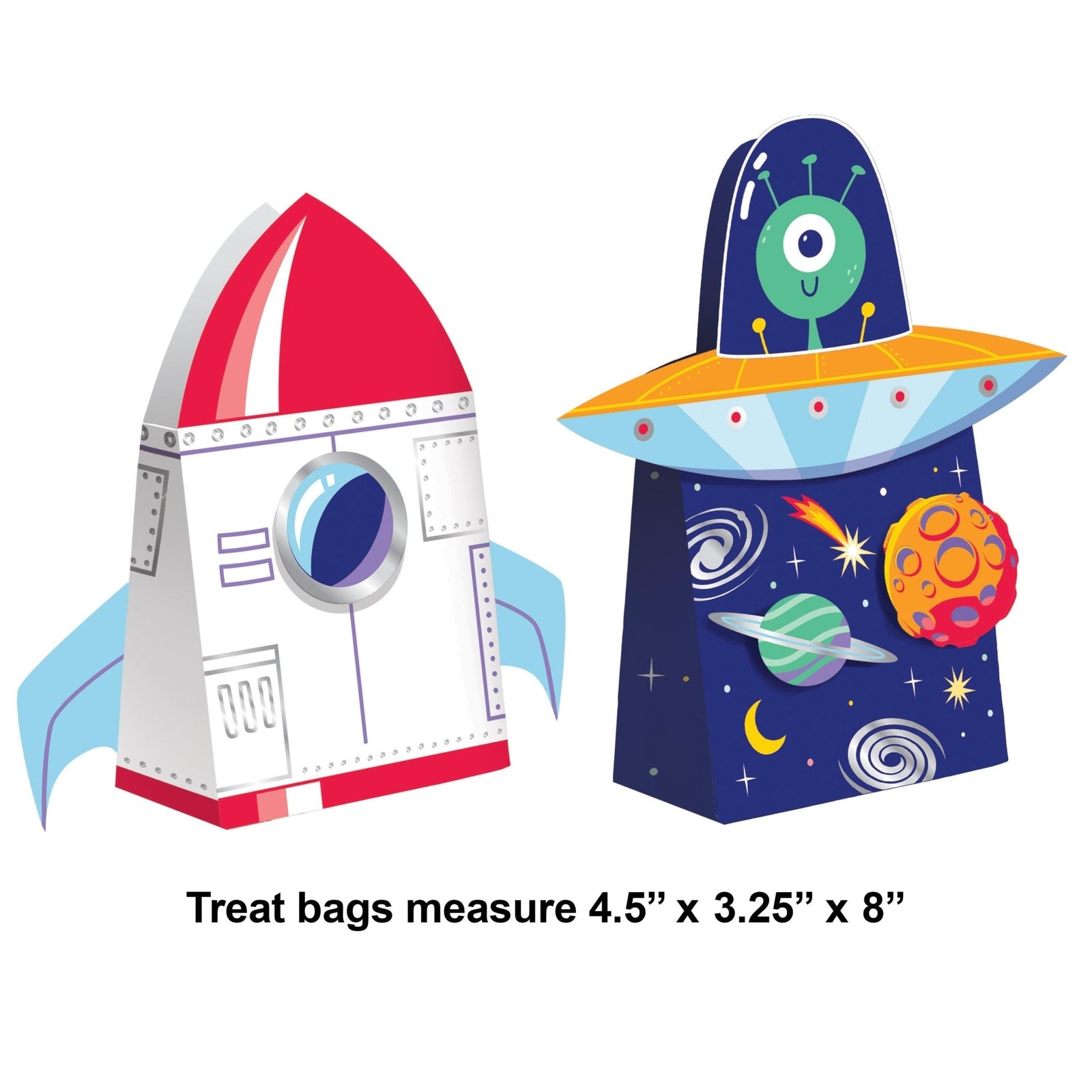 Space Party Favor Bags 6ct - Stesha Party