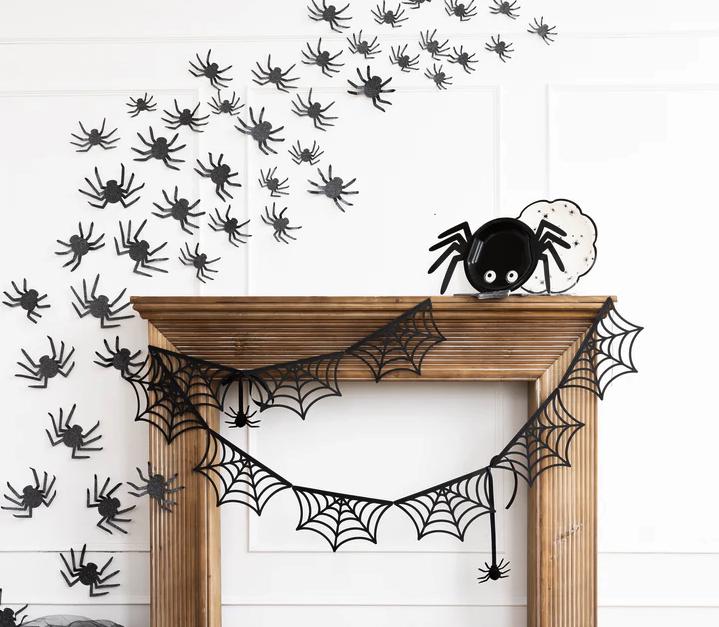 Spider Web Halloween Banner - Stesha Party