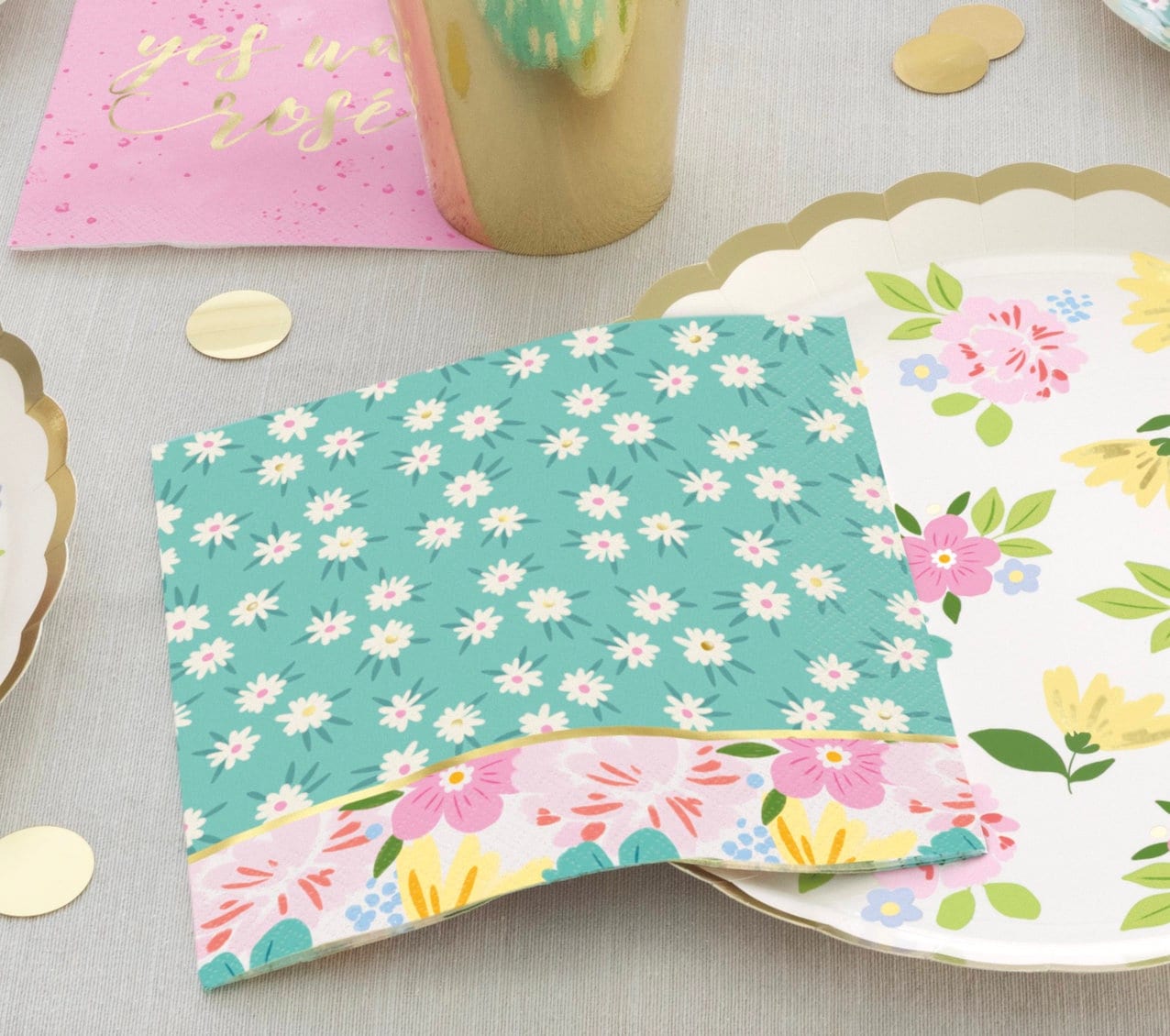 Spring Floral Party Napkins 16ct - Stesha Party