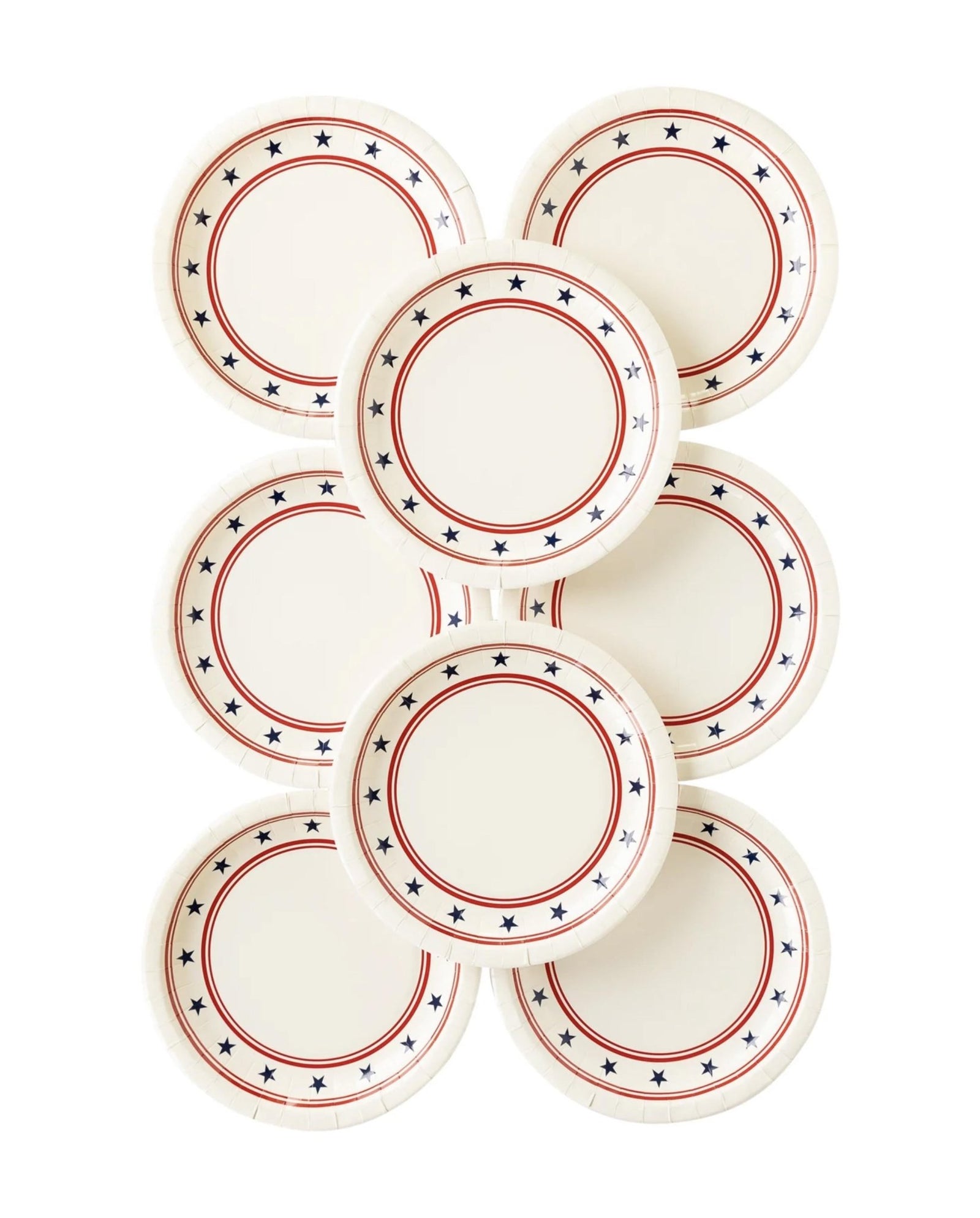 Stars & Stripes Paper Dinner Plates 8ct - Stesha Party