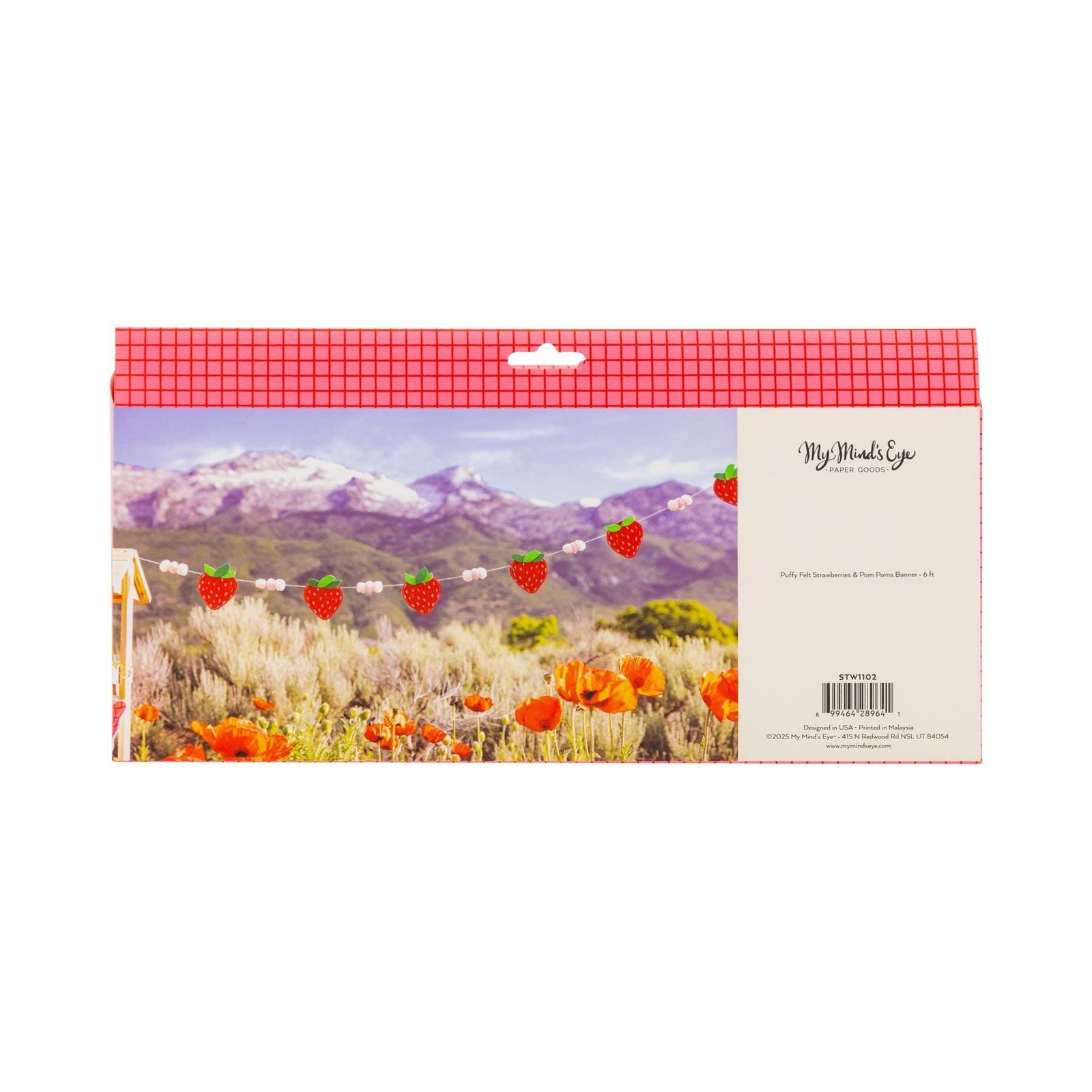 Strawberry Banner 6ft - Stesha Party