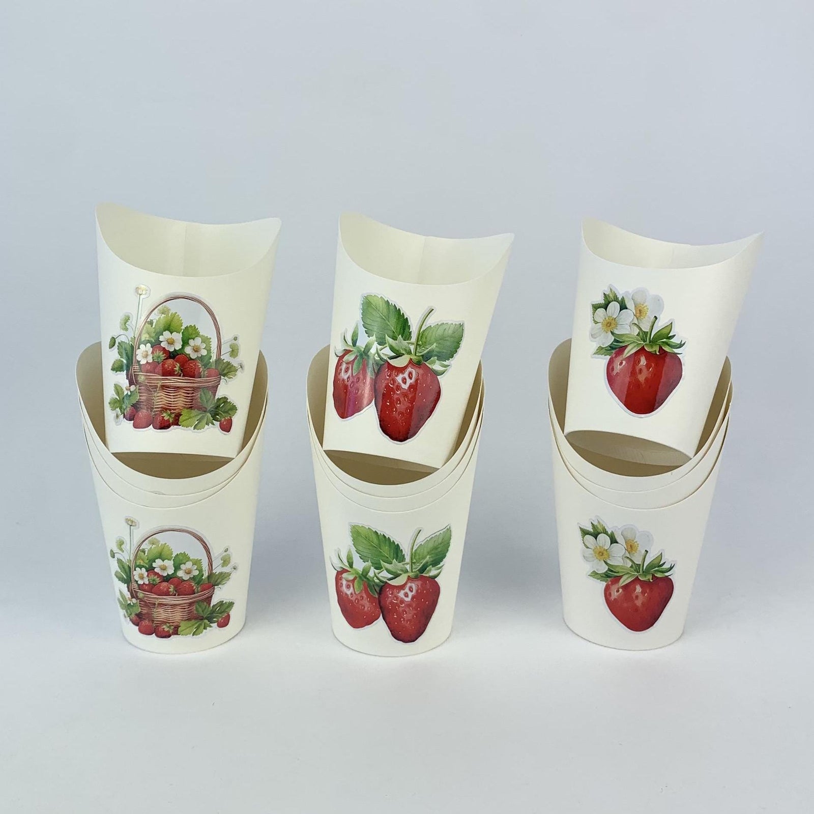 Strawberry Charcuterie Cups 12ct - Stesha Party