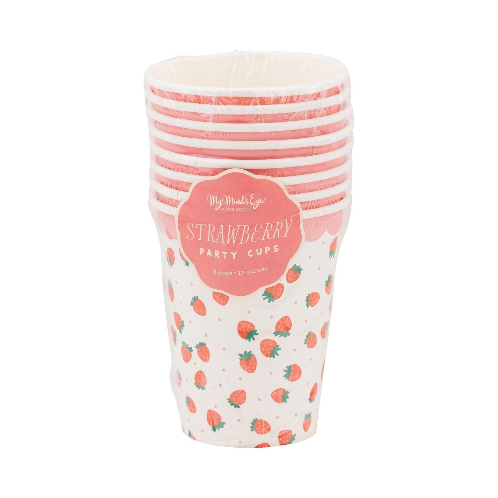 Strawberry Cups 8ct - Stesha Party