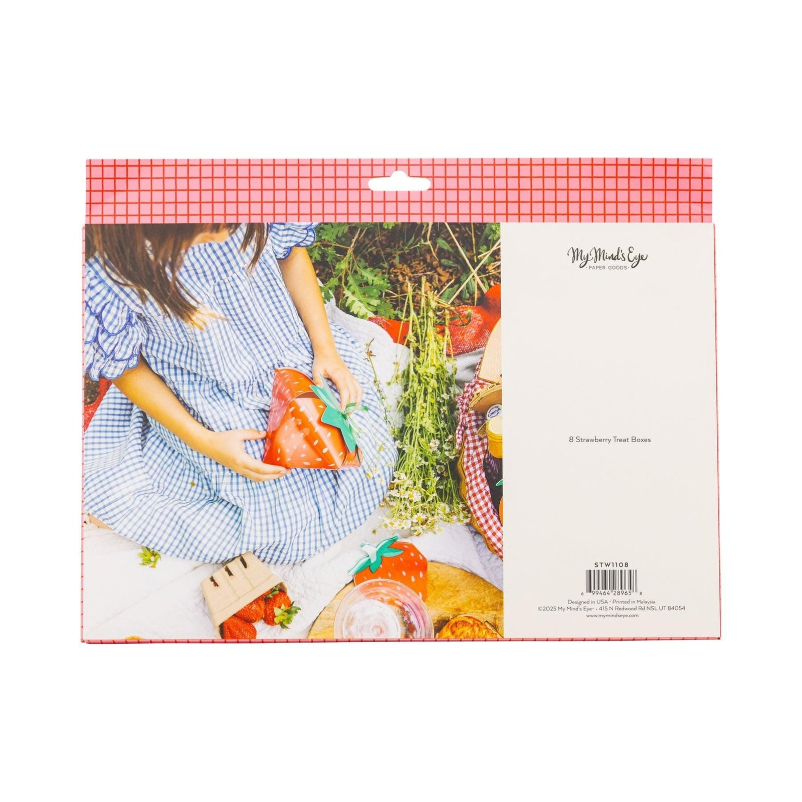 Strawberry Favor Boxes 8ct - Stesha Party