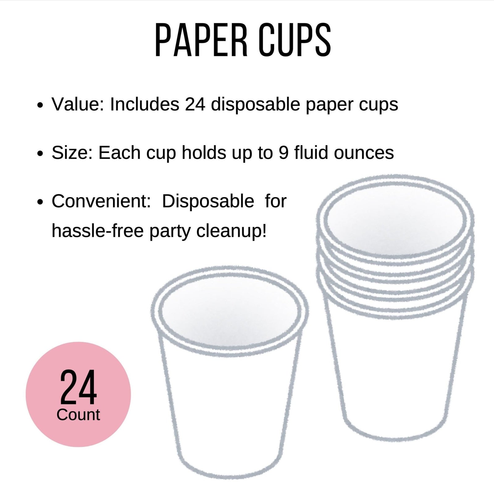 Strawberry Party Cups 24ct - Stesha Party