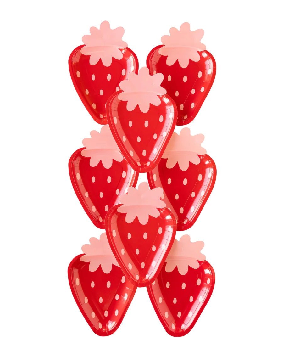 Strawberry Party Plates - Stesha Party