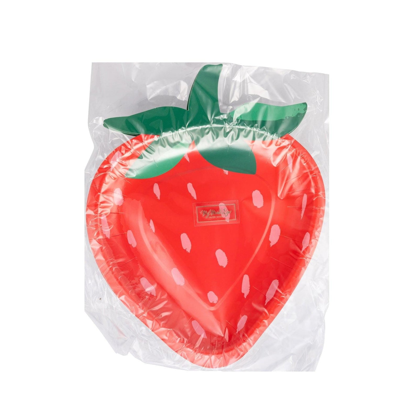 Strawberry Shaped Plates 8ct - Stesha Party