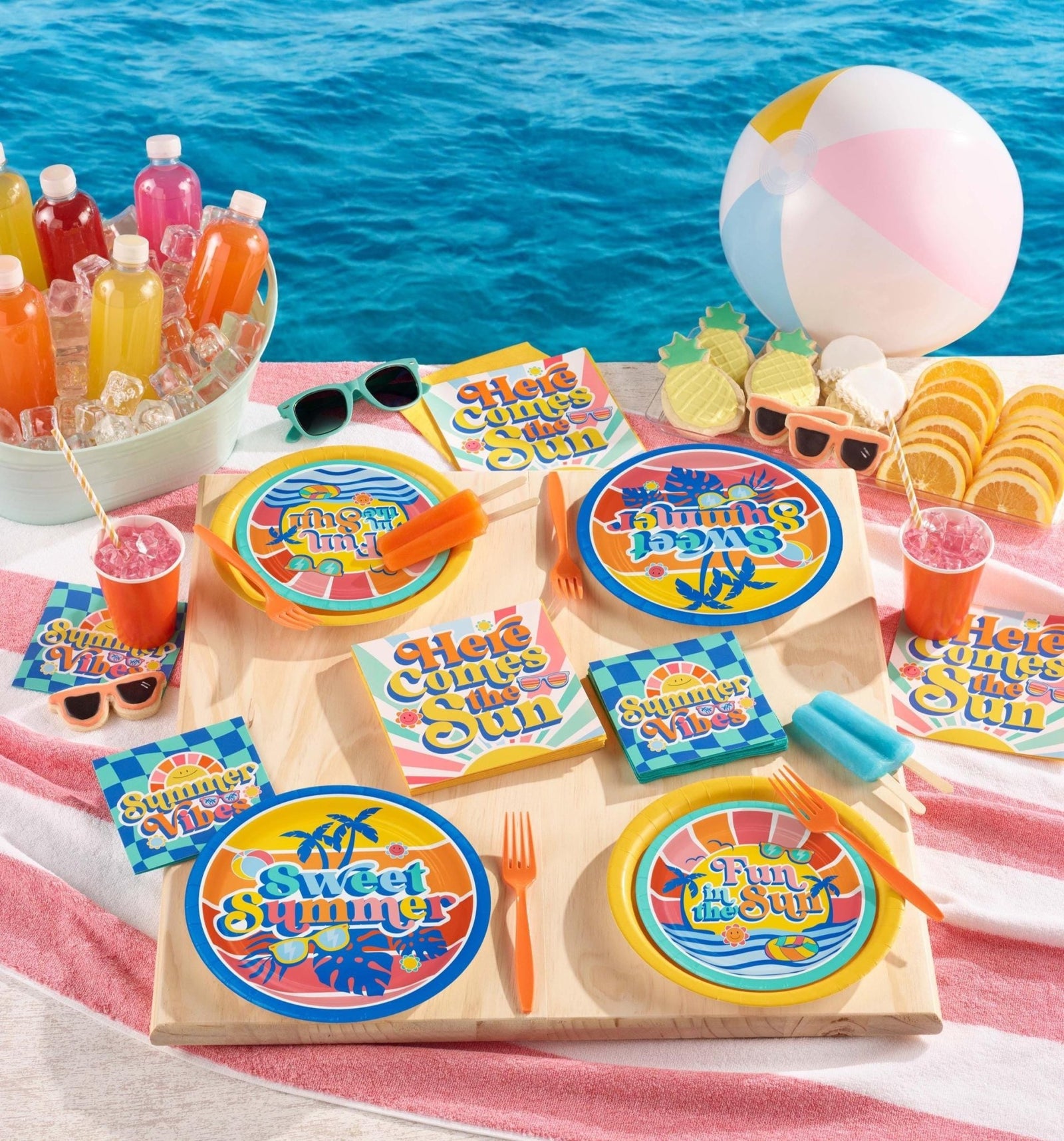 Summer Vibes Party Napkins 16ct - Stesha Party