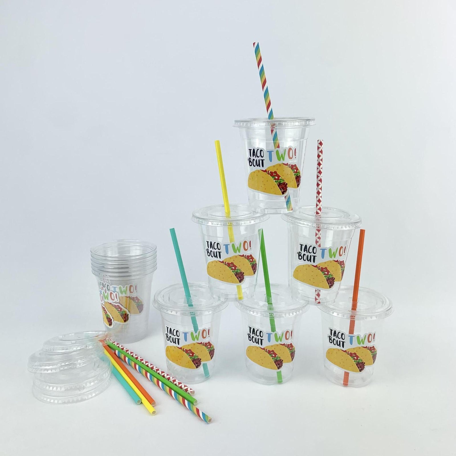 Taco 'Bout Two Party Cups 12ct - Stesha Party