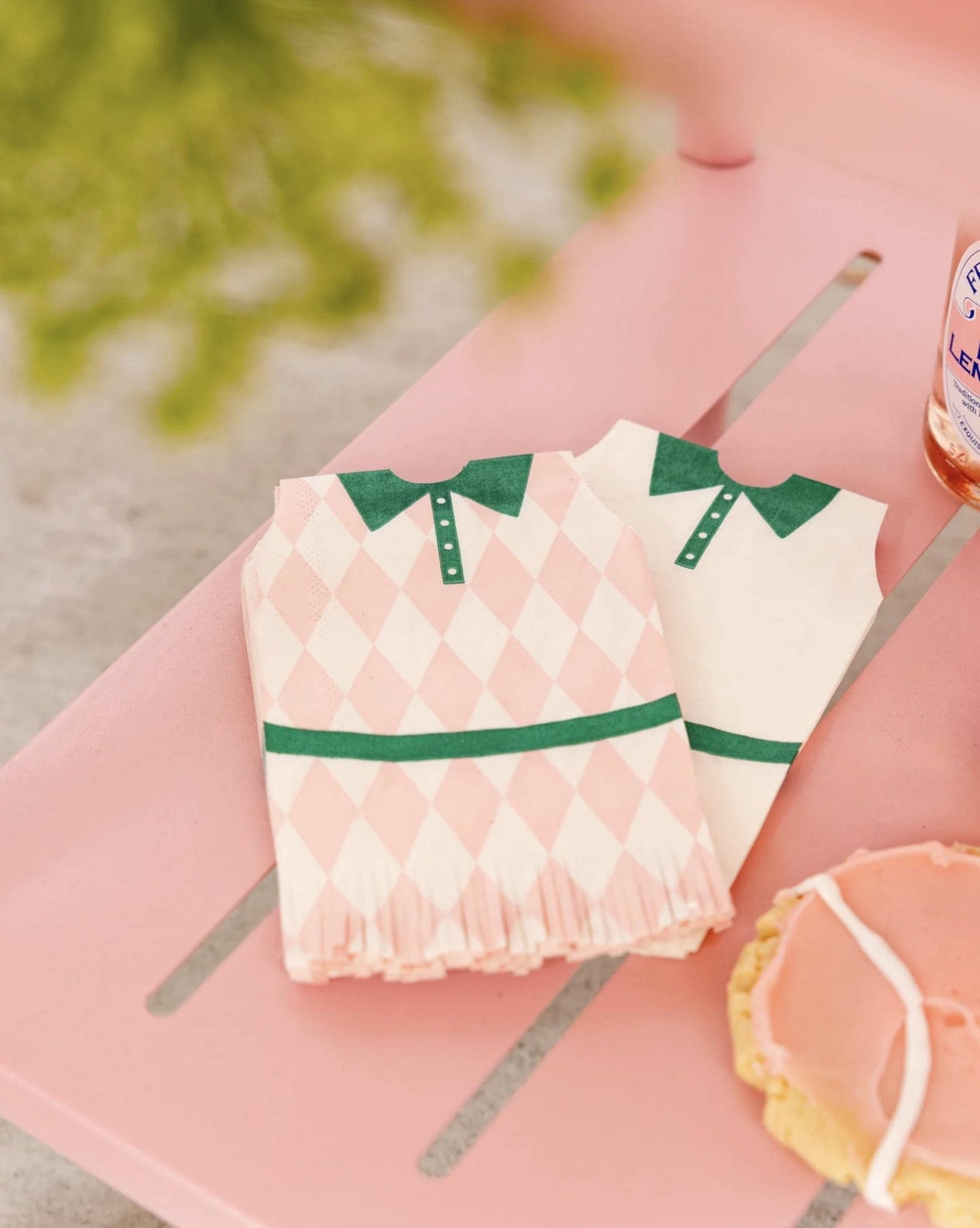 Tennis Dress Fringe Napkins - Stesha Party