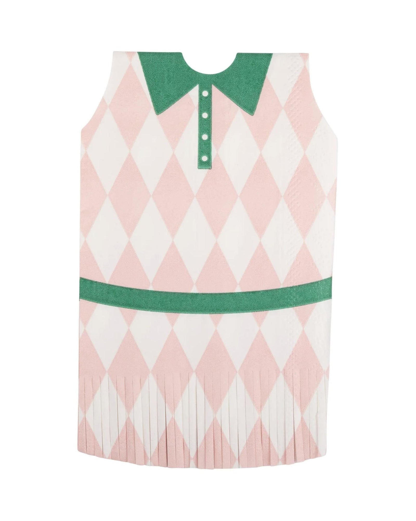 Tennis Dress Fringe Napkins - Stesha Party