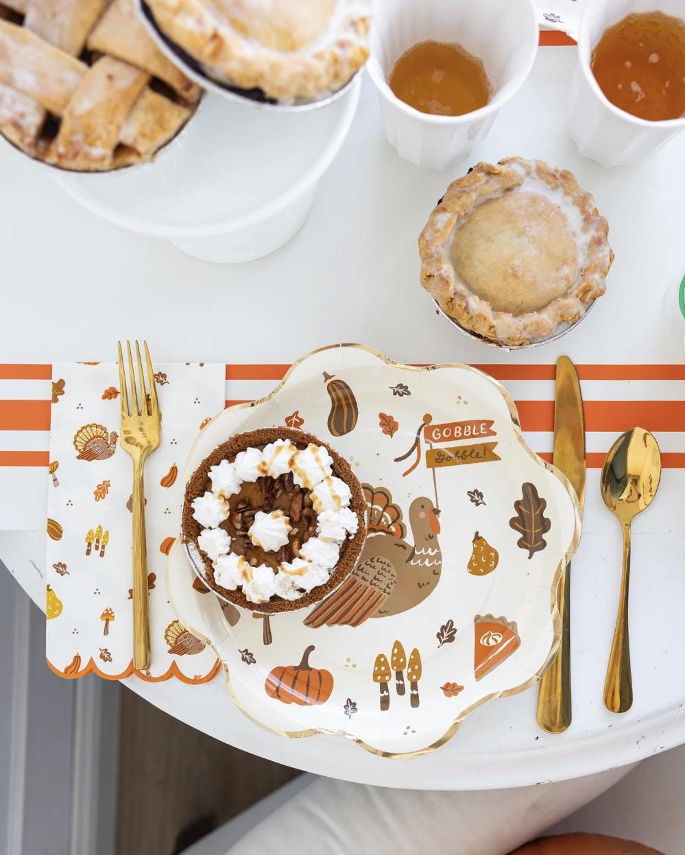 Thanksgiving Dinner Napkins - Stesha Party