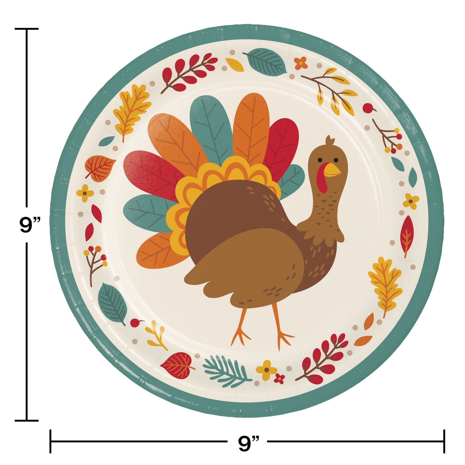 Thanksgiving Turkeys Plate & Napkin Sets - Stesha Party