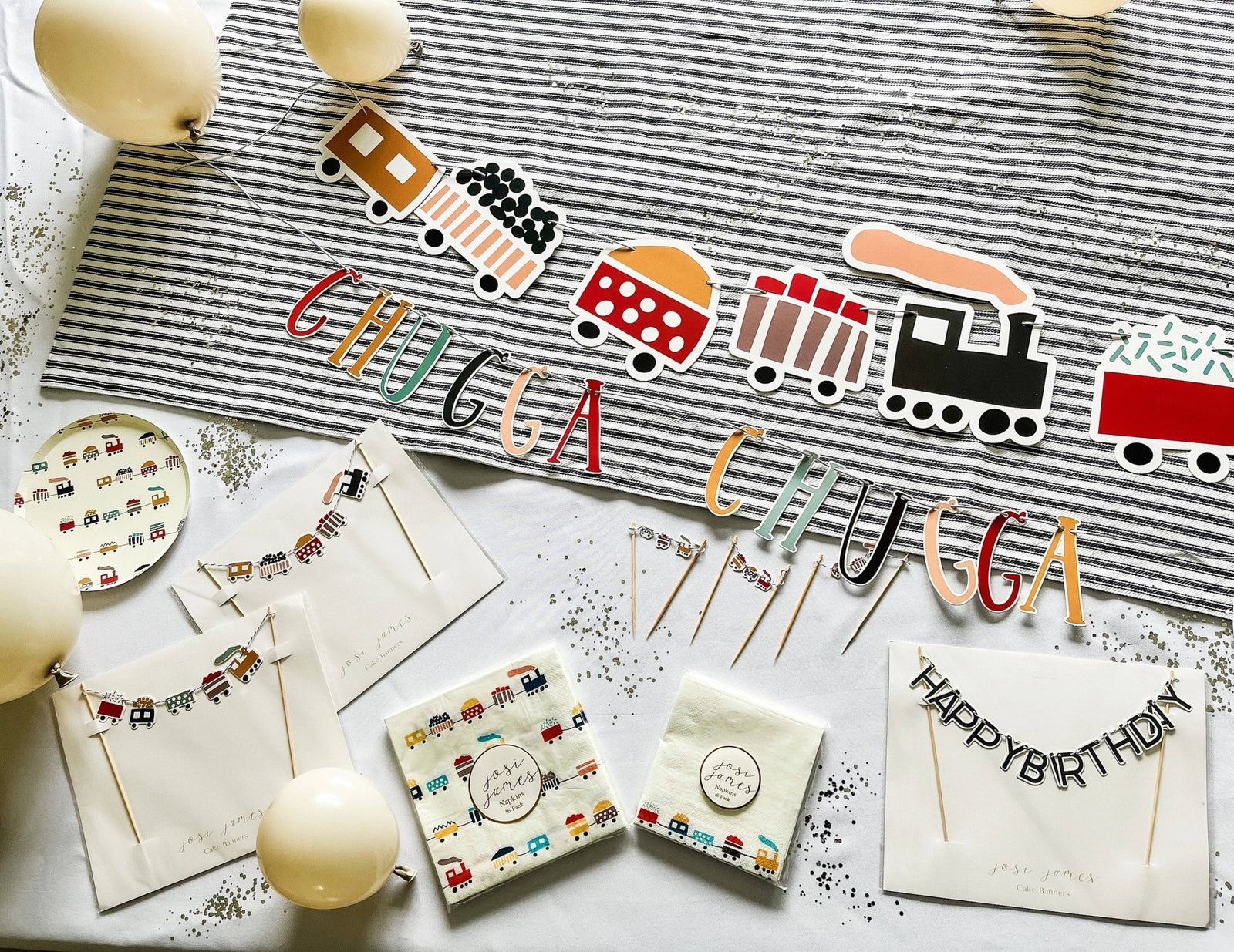 Train Birthday Cake Decoration - Stesha Party