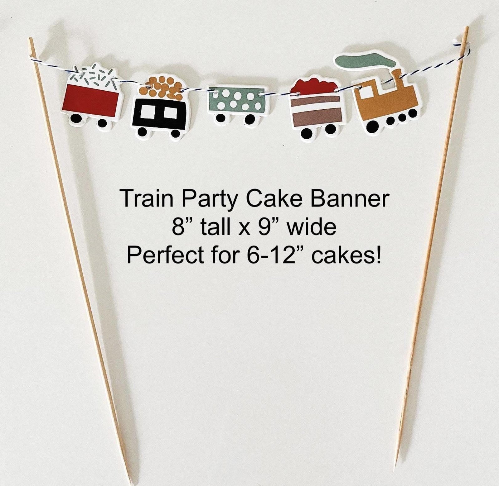 Train Birthday Cake Decoration - Stesha Party