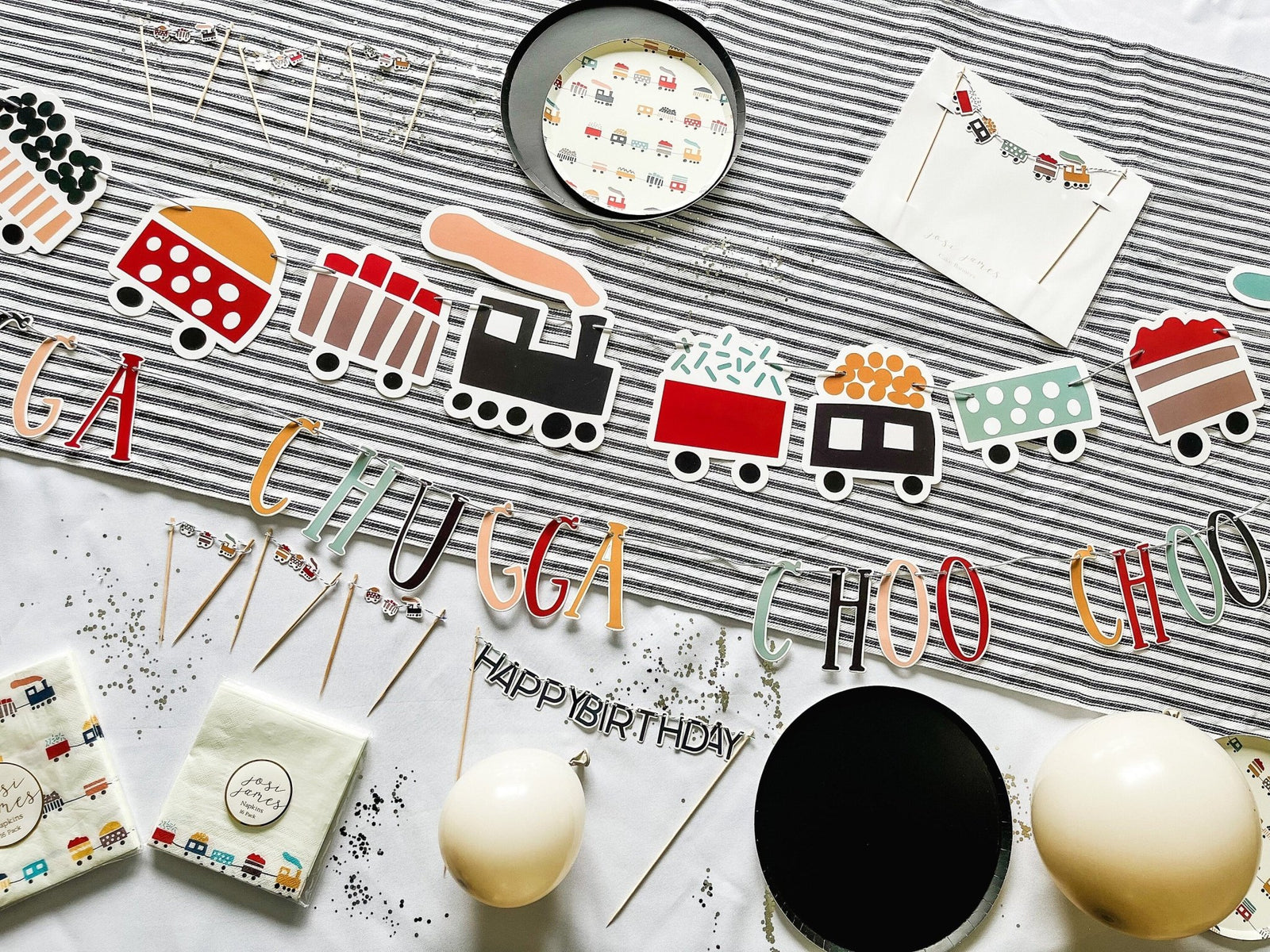 Train Cake Plates - Stesha Party