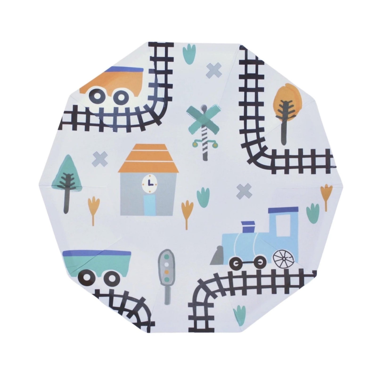 Train Cake Plates - Stesha Party