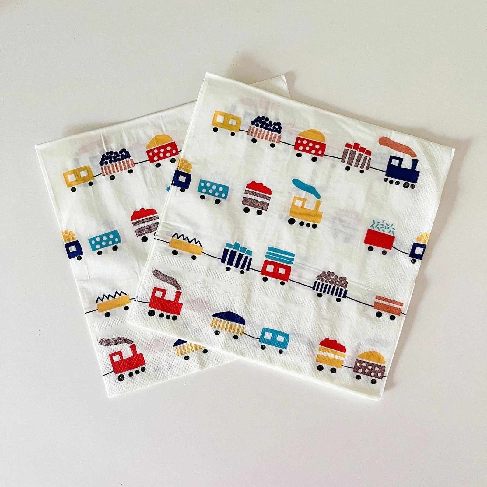 Train Party Napkins - Stesha Party