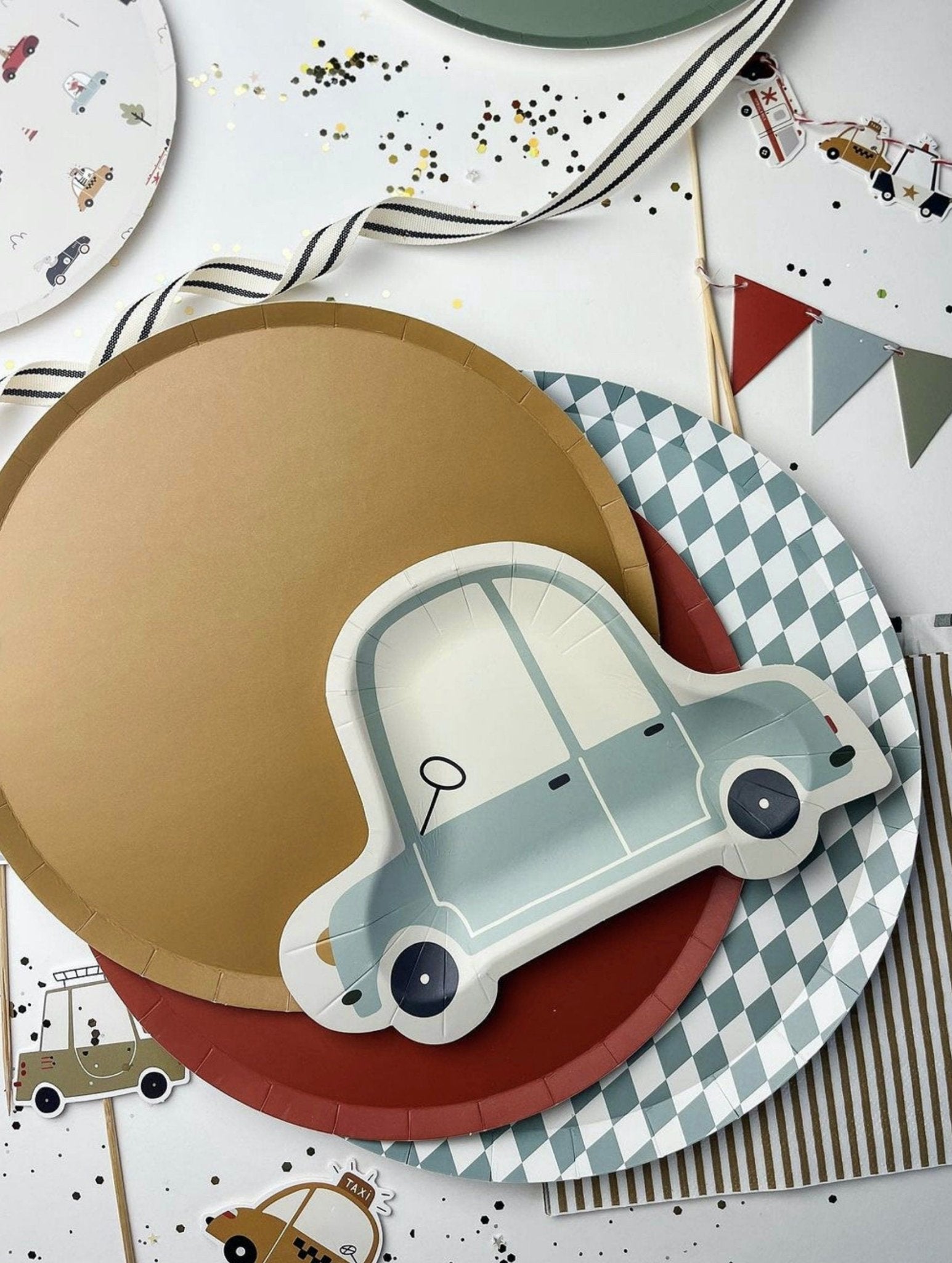 Transportation Cake Banner Set - Stesha Party