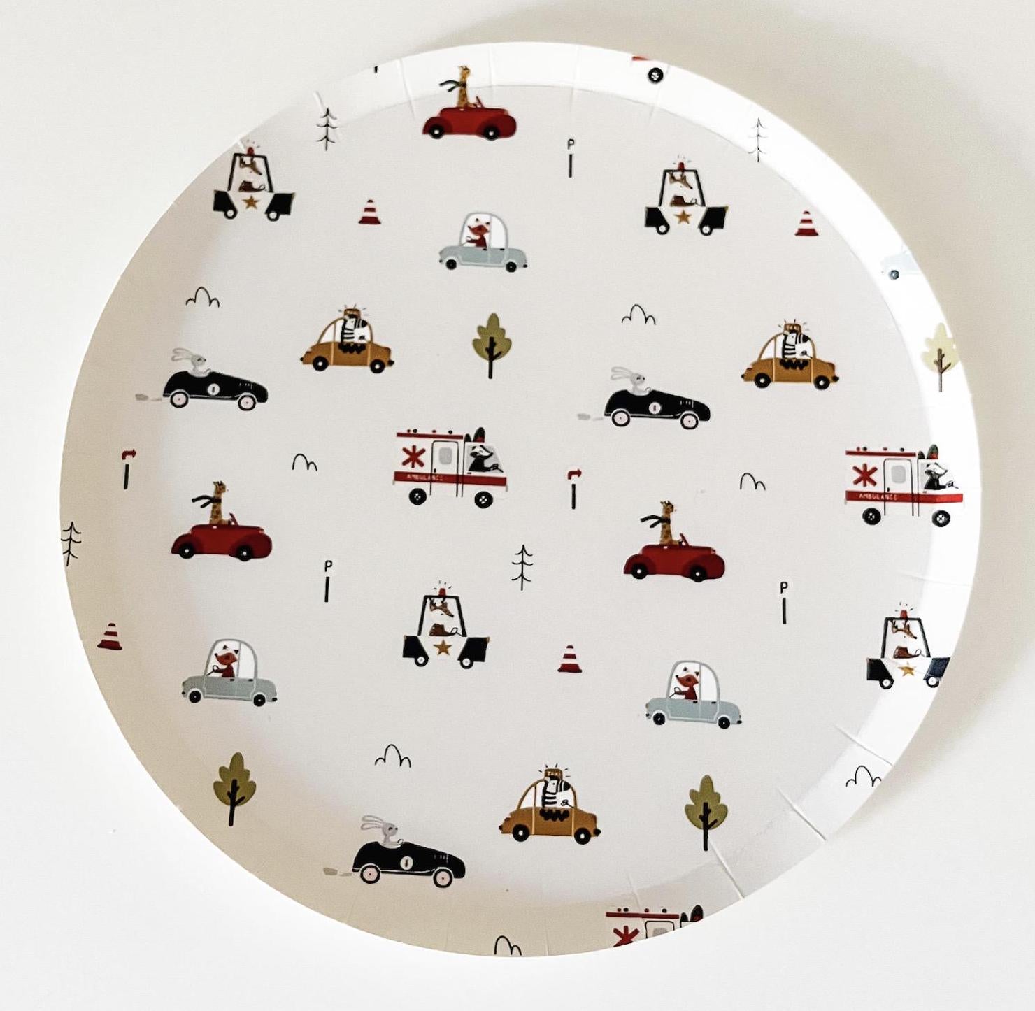 Transportation Party Cake Plates - Stesha Party