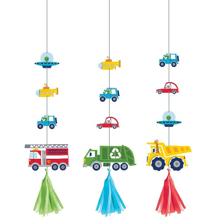 Transportation Party Hanging Decorations - Stesha Party