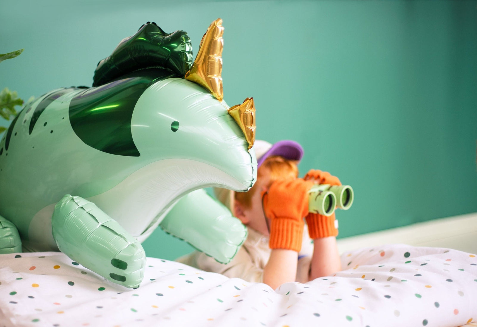 Triceratops Party Balloon - Stesha Party