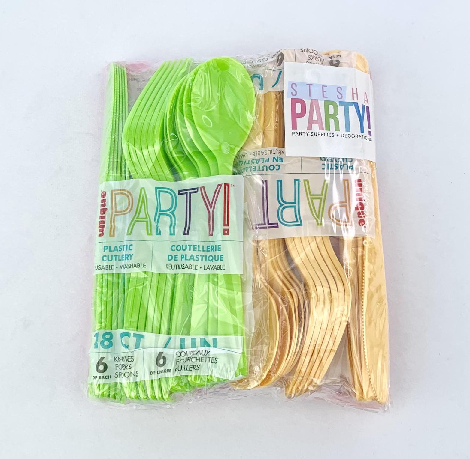 Tropical Fruit Party Cutlery, 24 Guests - Stesha Party