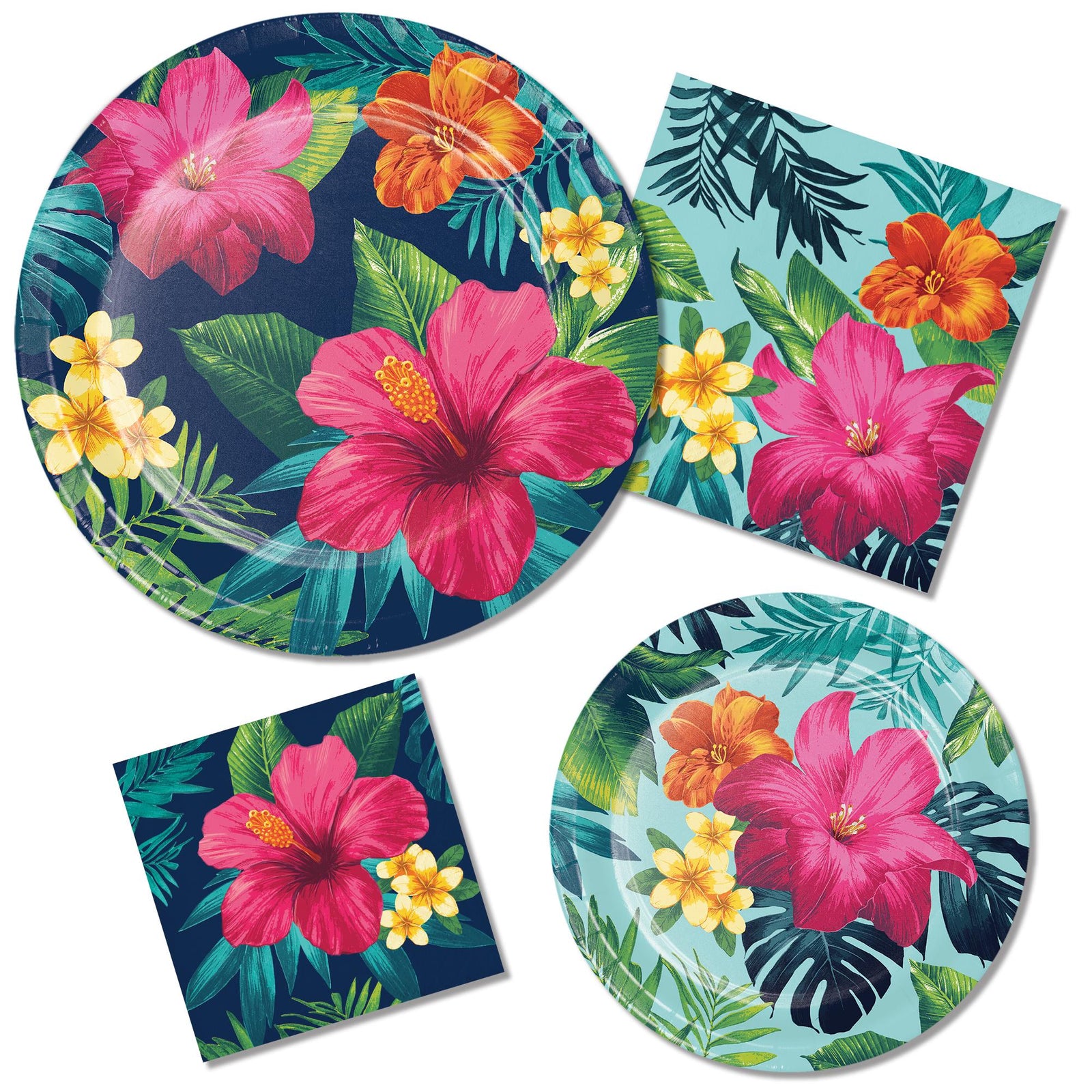 Tropical Party 9" Paper Plates 8ct - Stesha Party