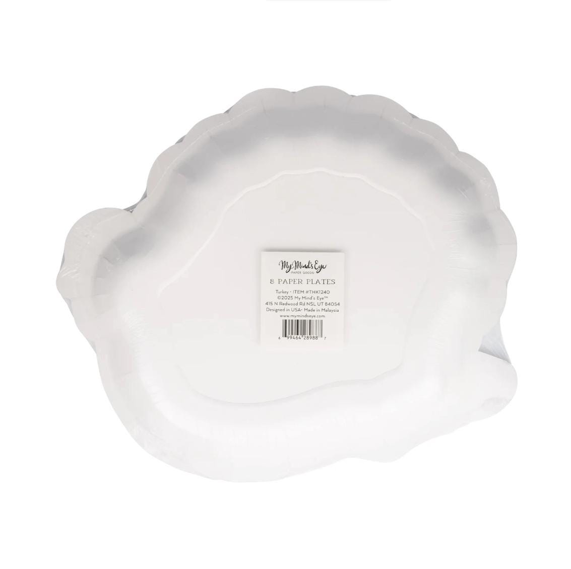 Turkey Shaped Thanksgiving Plates - Stesha Party