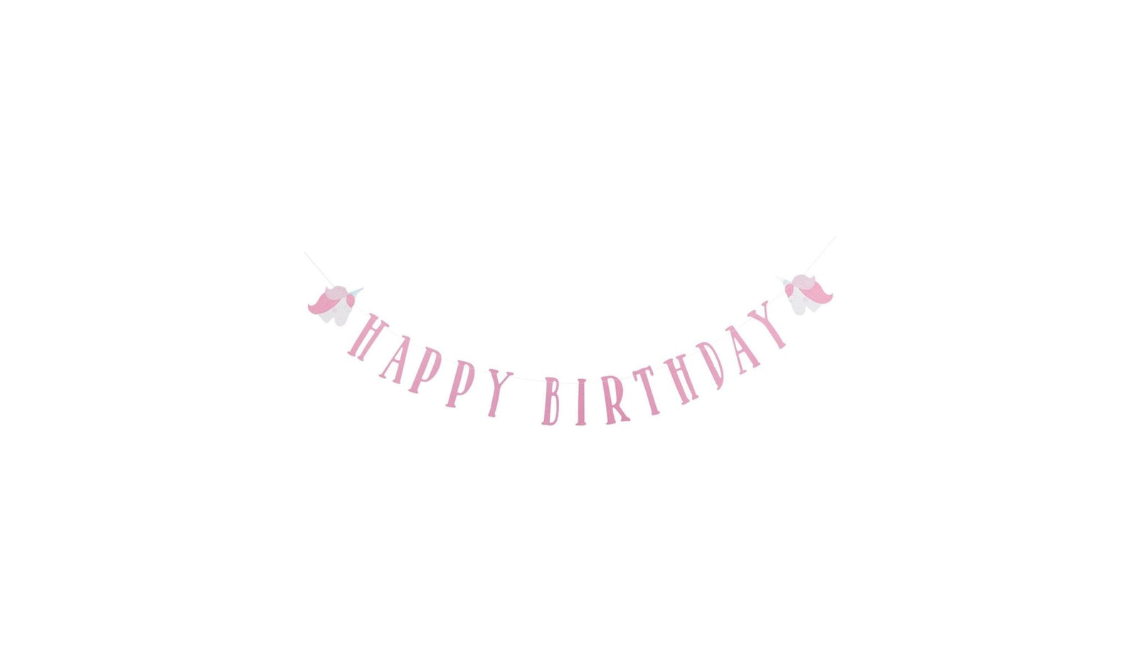 Unicorn Happy Birthday Party Banner - Stesha Party