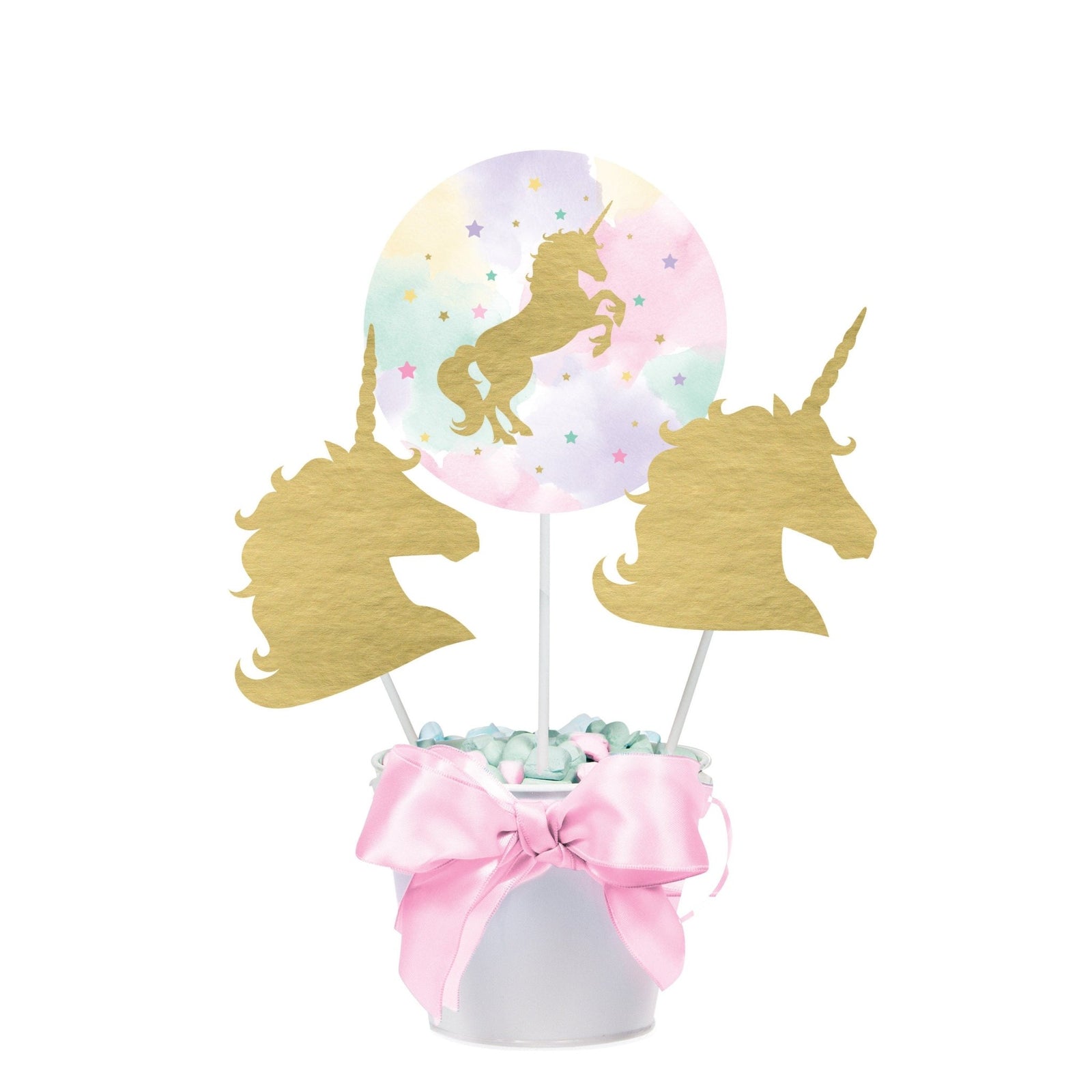 Unicorn Party Centerpiece Sticks 3ct - Stesha Party