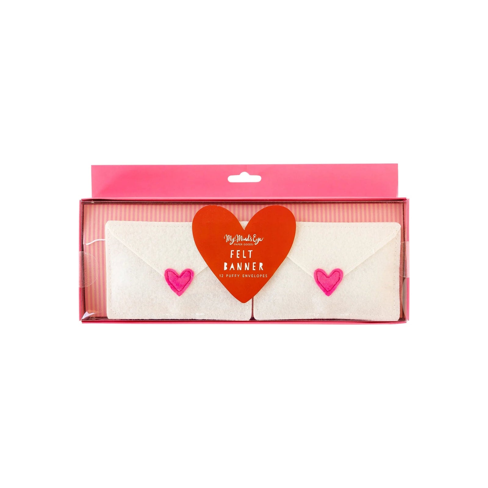 Valentine Felt Love Letter Envelope Garland 6ft - Stesha Party