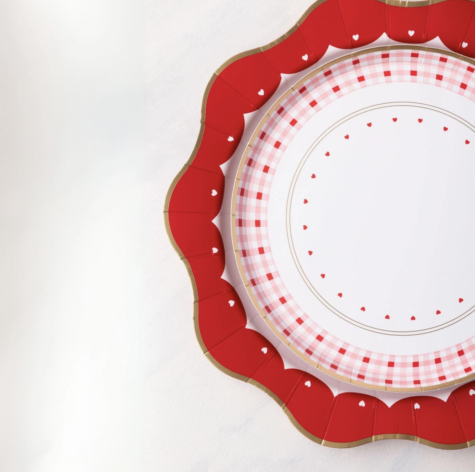 Valentines Day Cake Plates - Stesha Party