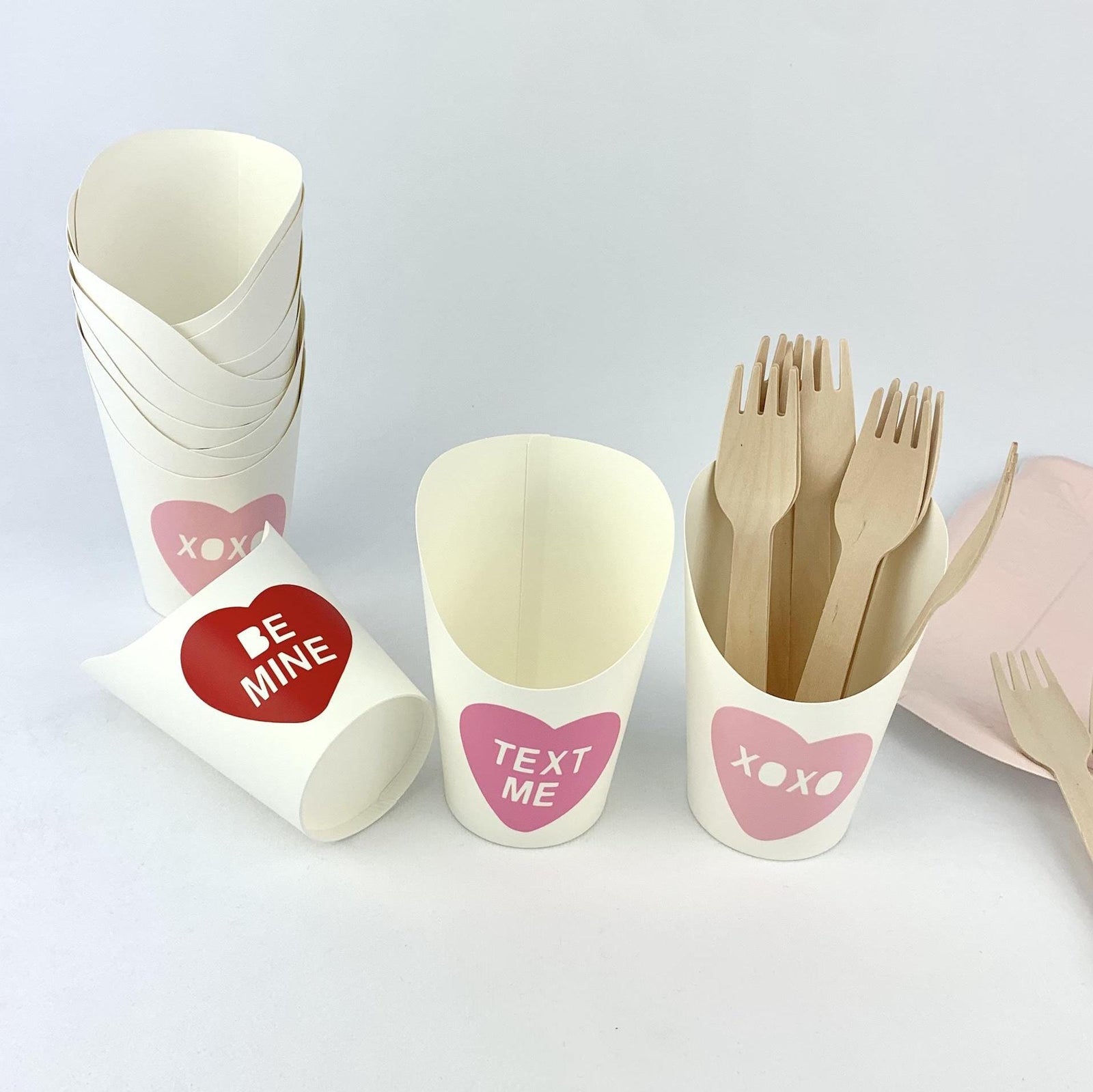 Valentines Day Charcuterie Cups - Stesha Party