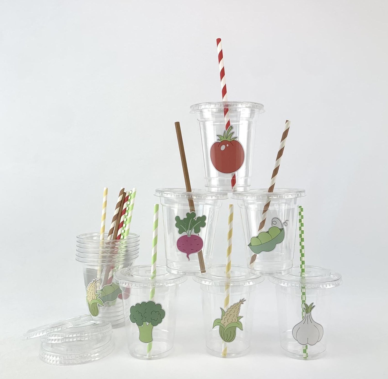 Veggie Party Cups - Stesha Party