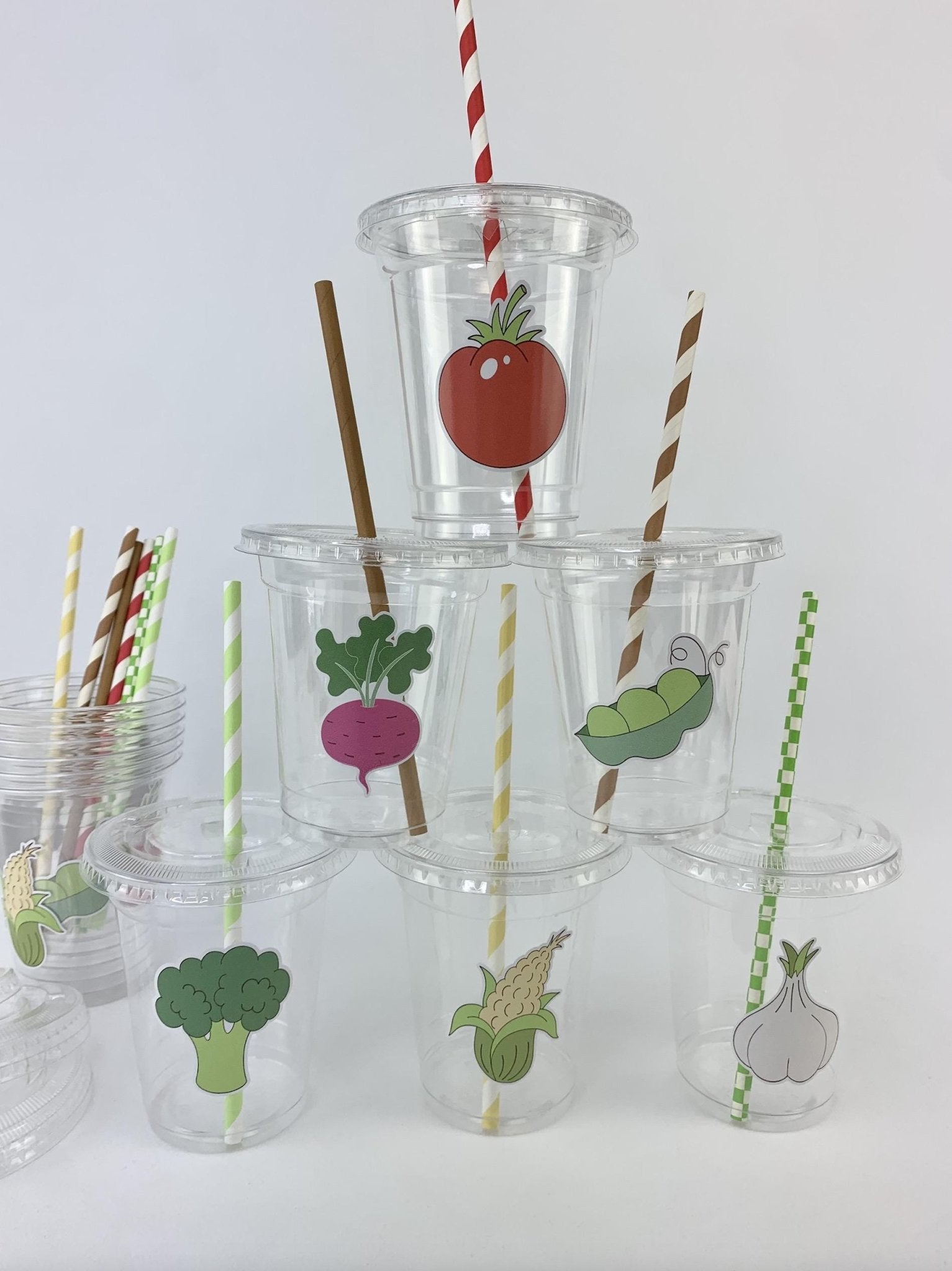 Veggie Party Cups - Stesha Party
