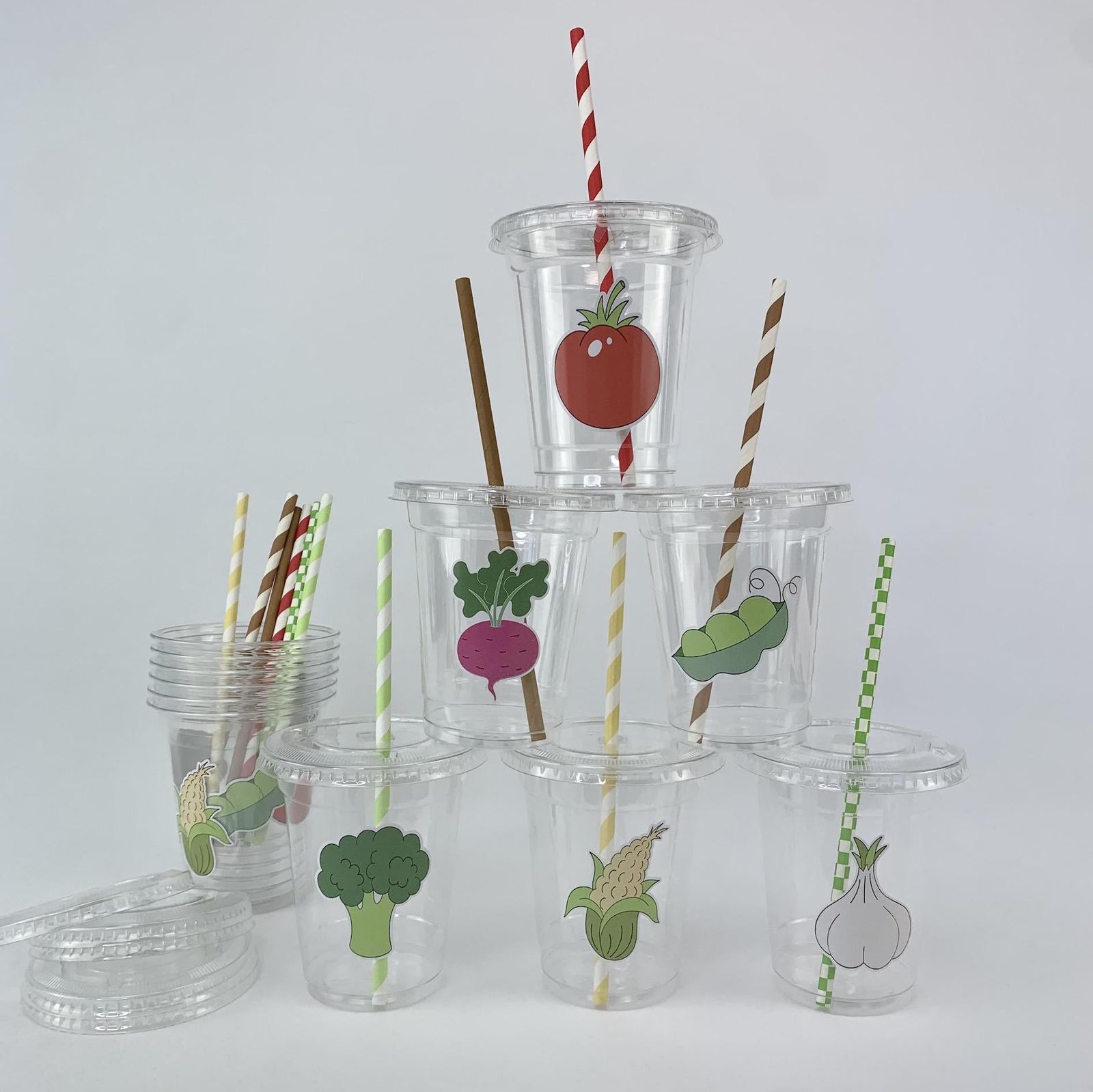 Veggie Party Cups - Stesha Party