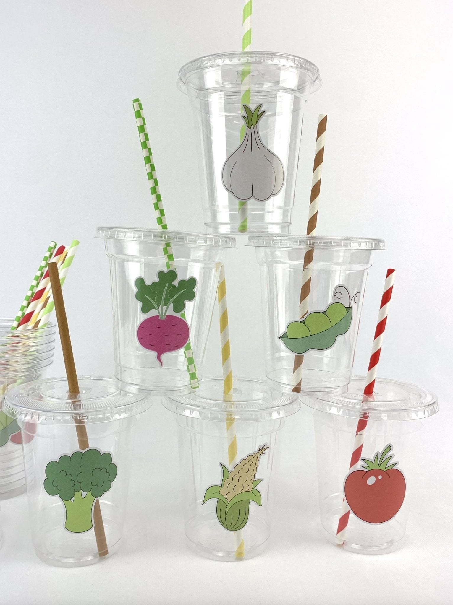Veggie Party Cups - Stesha Party