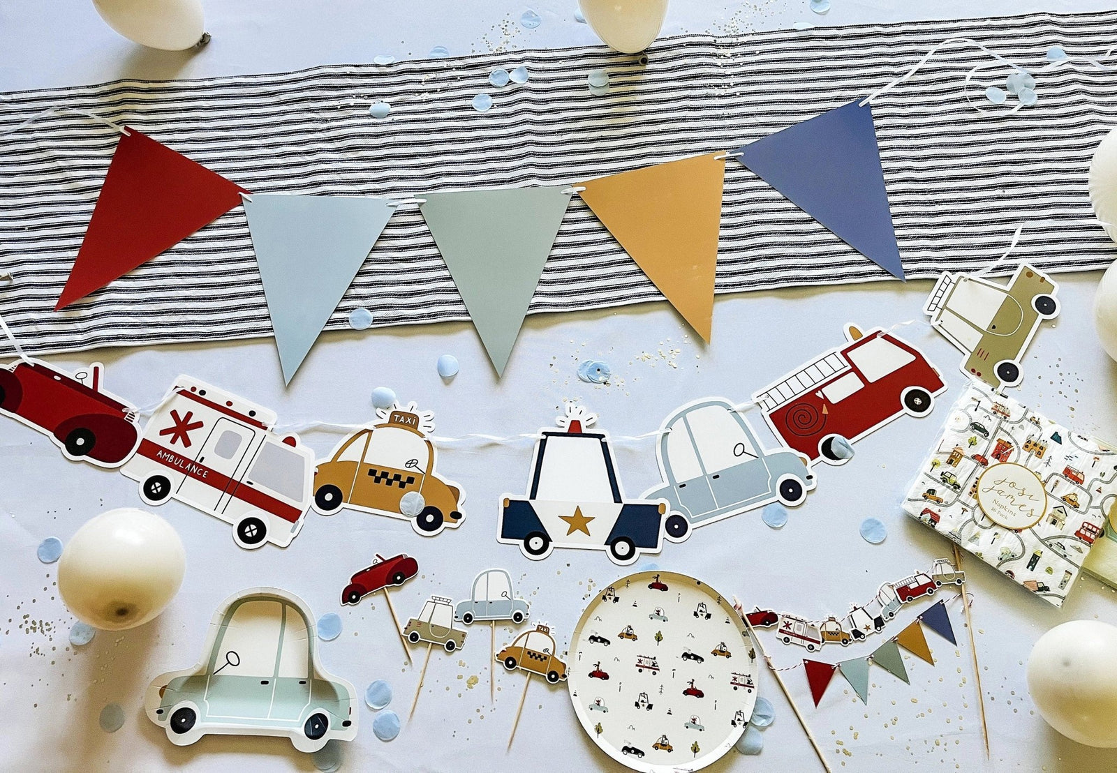 Vehicles Party Banner - Stesha Party